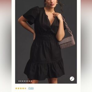 Anthropologie Black Dress